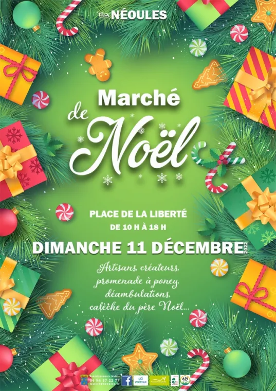 Marché de noël à Néoules., Brignoles, Cires Lafont